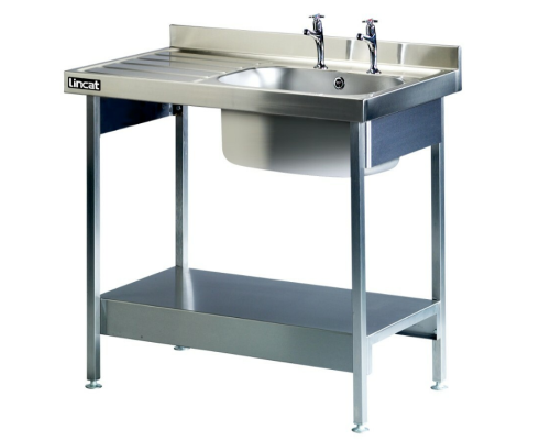 Lincat Built-in Sink Unit - Single Sink - Left-Hand Drainer - W 1000 mm - L881 L/H